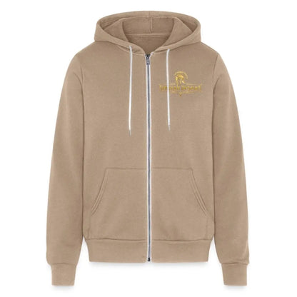 The Huckleberry Zip Up Unisex Full Zip Hoodie - tan