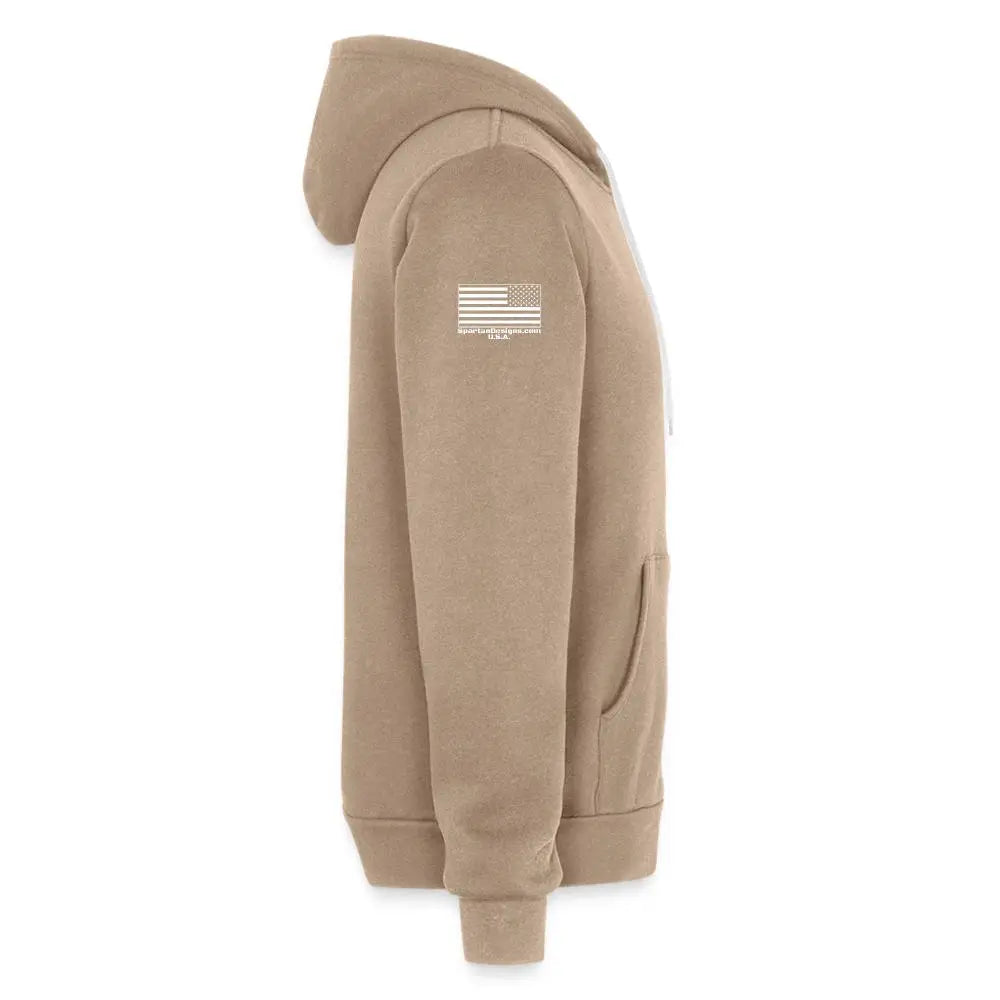 The Huckleberry Zip Up Unisex Full Zip Hoodie - tan