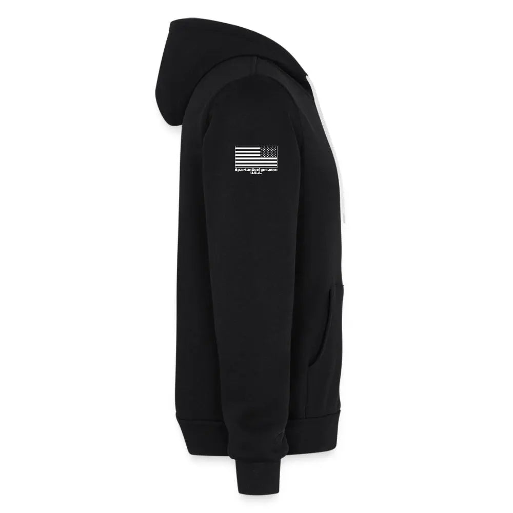 The Huckleberry Zip Up Unisex Full Zip Hoodie - black