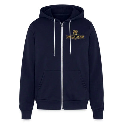 The Huckleberry Zip Up Unisex Full Zip Hoodie - navy