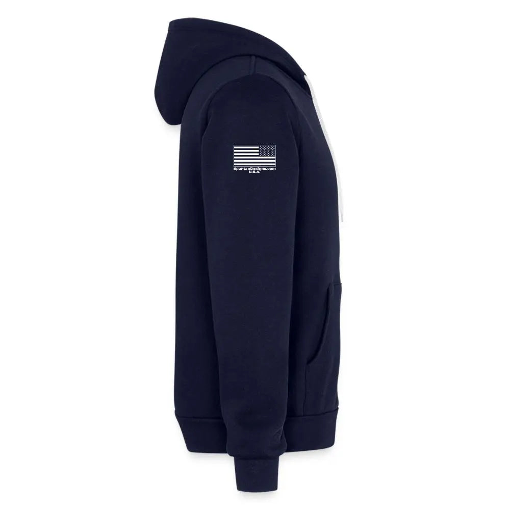 The Huckleberry Zip Up Unisex Full Zip Hoodie - navy