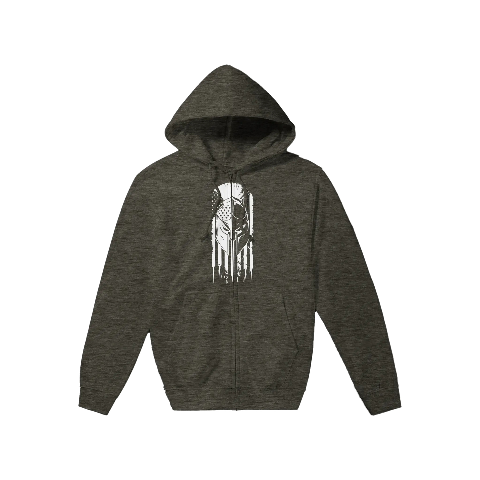 Urban Warrior Hoodie | Spartan Cans Zip-Up Sweatshirt - Spartan