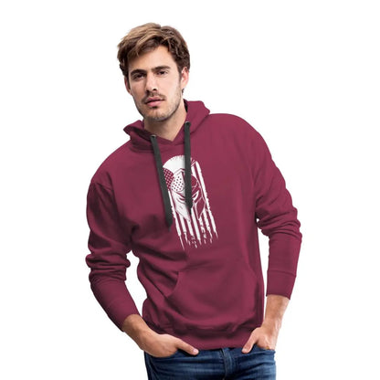 Warrior’s Pride Men’s Premium Hoodie - burgundy