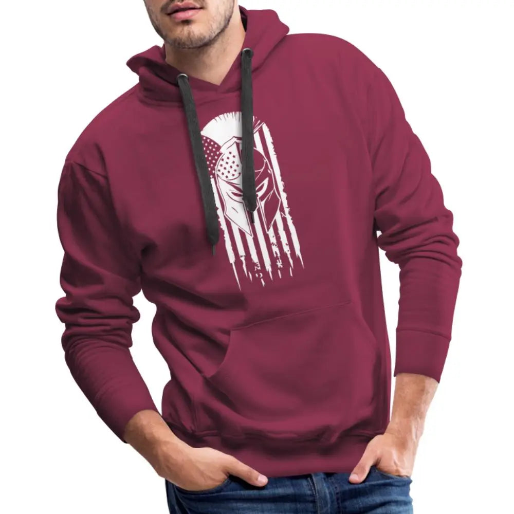 Warrior’s Pride Men’s Premium Hoodie - burgundy