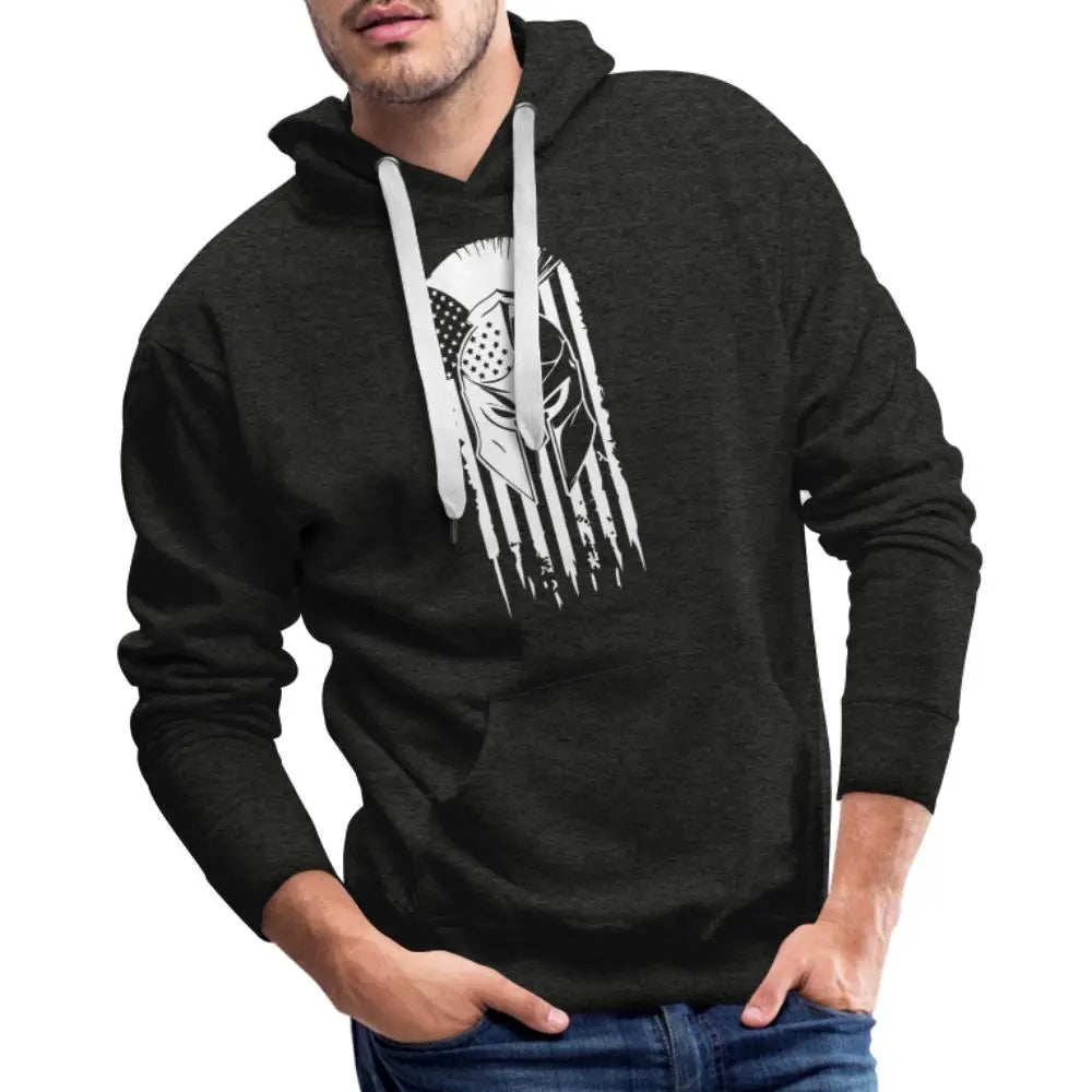 Warrior’s Pride Men’s Premium Hoodie - charcoal grey