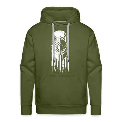 Warrior’s Pride Men’s Premium Hoodie - olive green